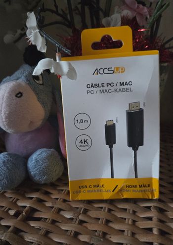 💜Câble Adaptateur USB-C vers HDMI 4K Ultra HD, 1,8M