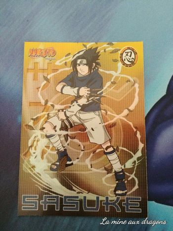 Carte Holo Naruto Ninja Ranks NW3 Panini Card CCG rare foil Sasuke 2002