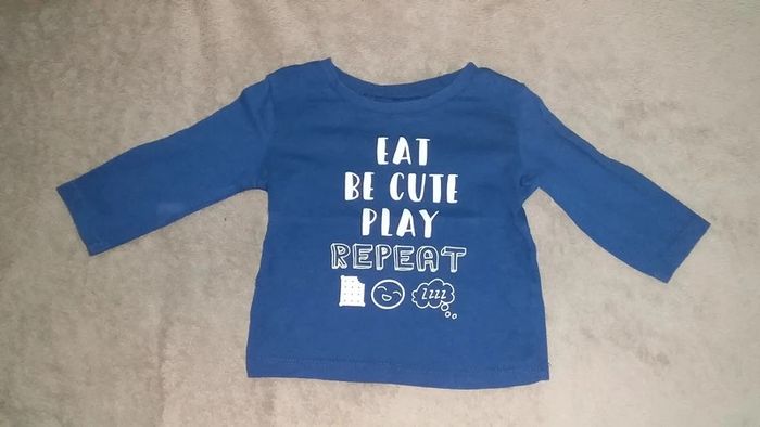 Lot de 2 t-shirts manches longues
garcon 6mois - photo numéro 4