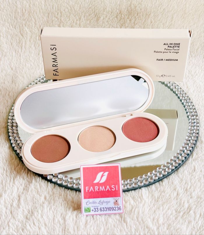 Paleta de rubor y sombras All in One Fair/Medium Farmasi