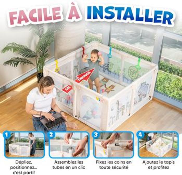 Parc Pliable , Modulable 150x150 - photo numéro 6