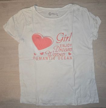 Tee shirt coeur rose