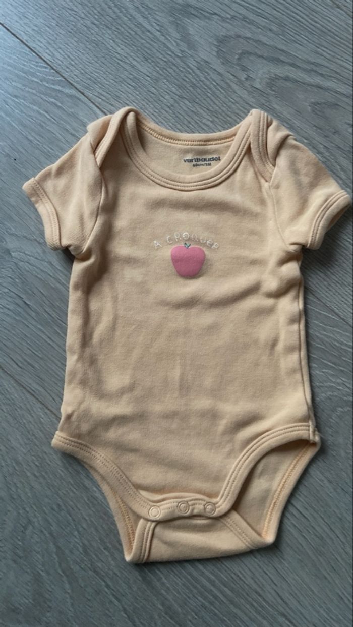 Lot vêtements body bébé fille 0-3 mois été - photo numéro 9