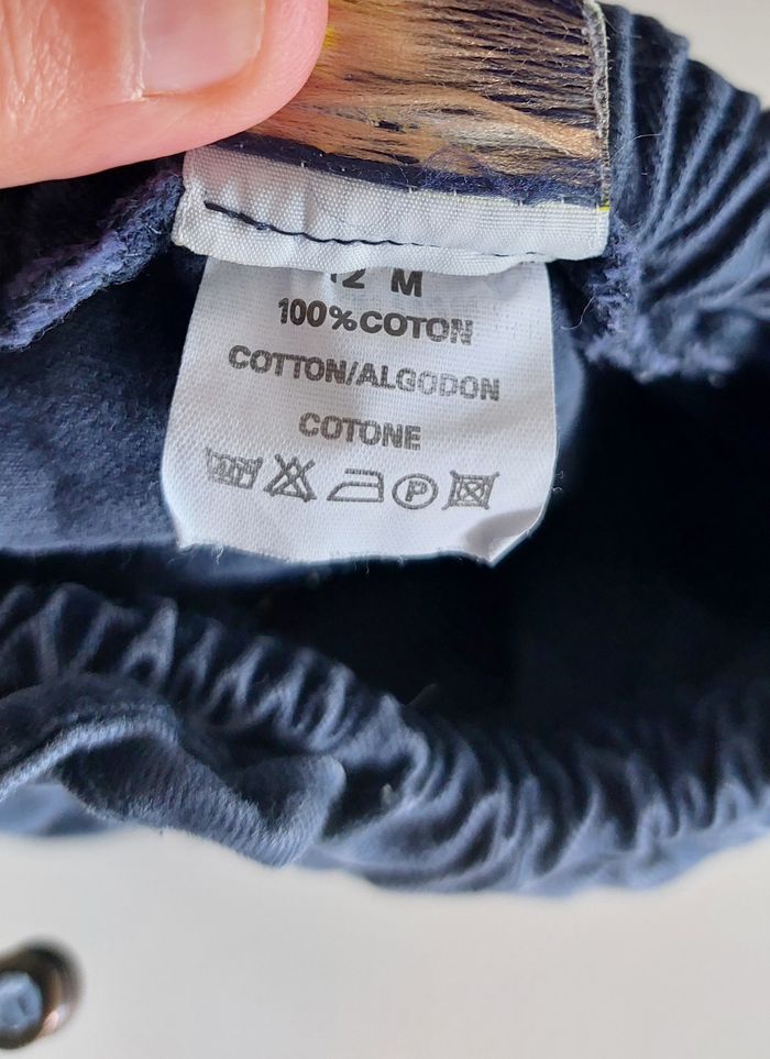 Pantalon garçon bleu marine en TBE - 12 mois - photo numéro 6