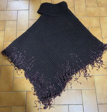 Poncho marron TU