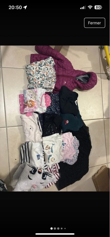 Lot fille 4 ans 14 articles