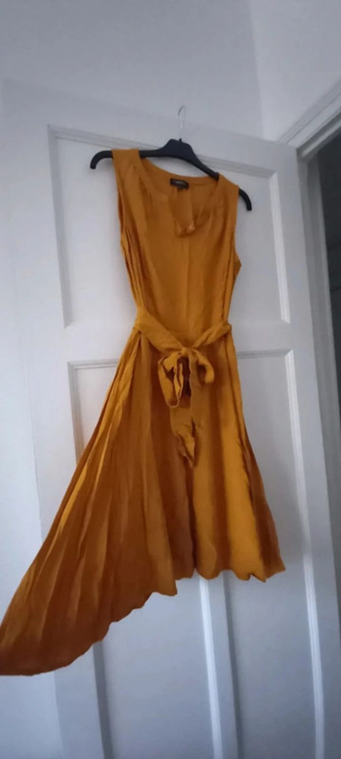 Robe Caroll jaune moutarde 42 - photo numéro 3