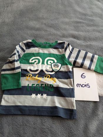 T-shirt manches longues - 6 mois