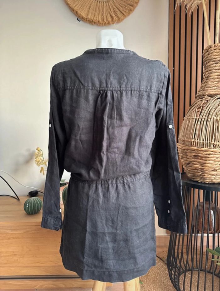 Robe noire en lin - photo numéro 5