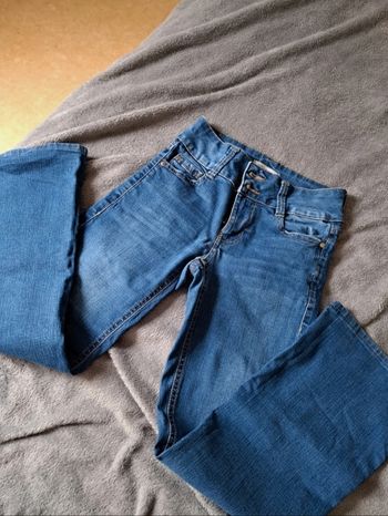 Jean taille basse bleu