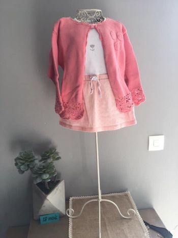 Robe + gilet fille 18 mois