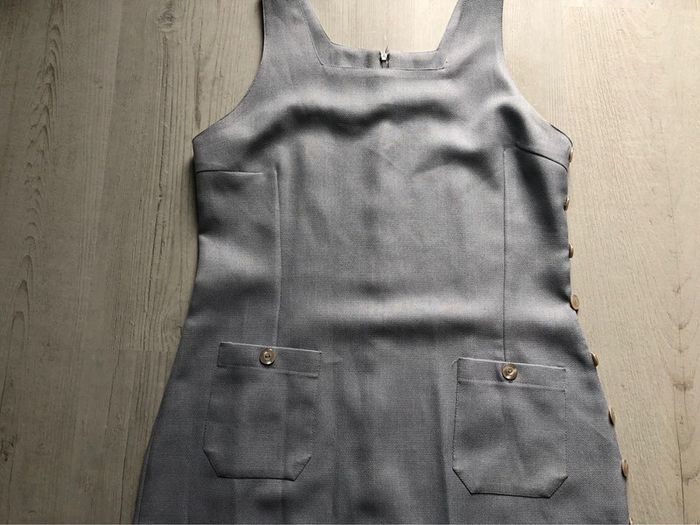 AN6- Ensemble robe longue + veste gris perle T 44-46 - photo numéro 9