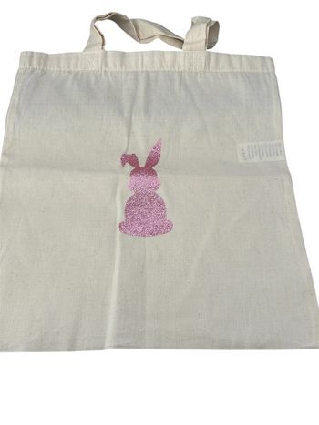 Tote bag lapin rose