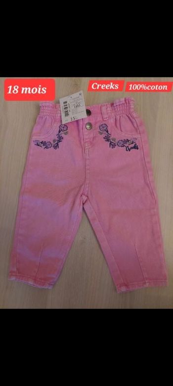 Pantalon Creeks fille 18 mois