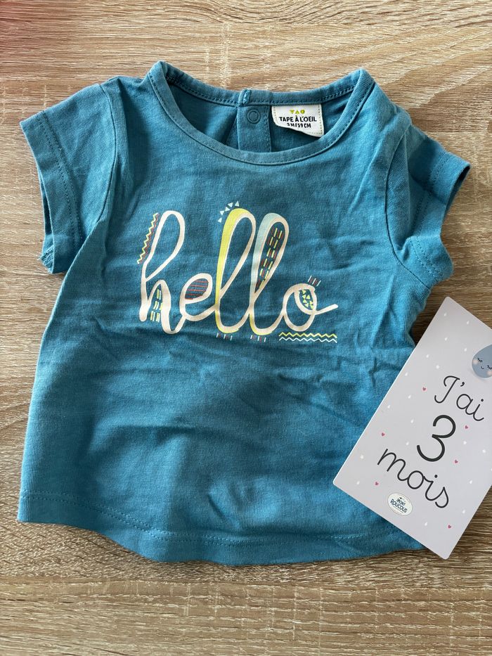 Tee shirt hello TAPE A L’œil t.3m