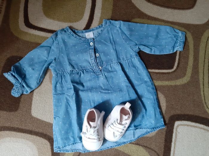 Robe jeans bébé fille - photo numéro 2