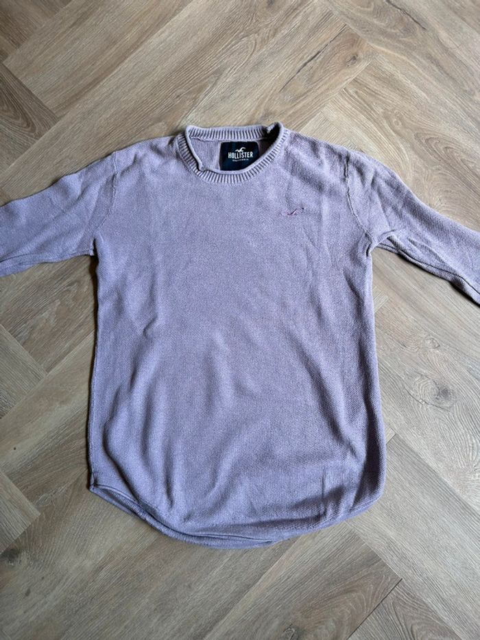 Pull col rond lilas