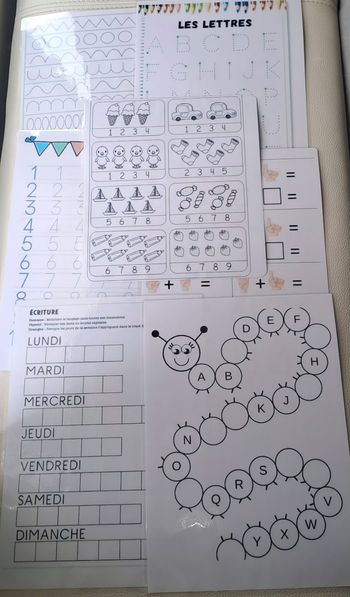 Fiche d'apprentissage neuf 