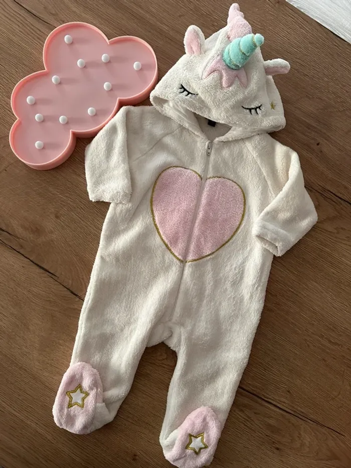 Combi pyjama licorne