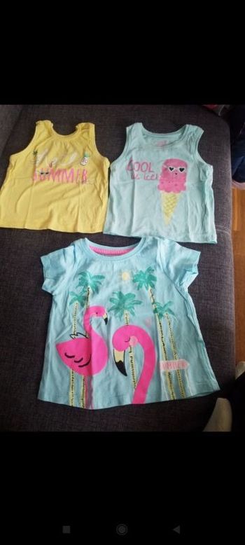 Lot 3 t-shirts été fille