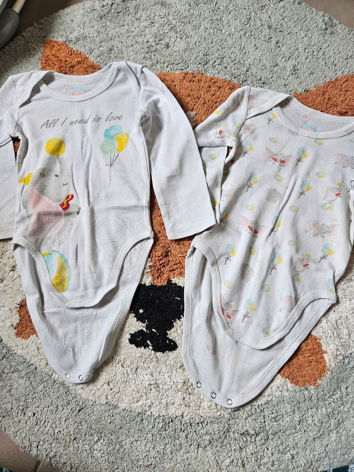 Lot de 2 bodies Dumbo - 24 mois