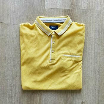 Devred Mon Essentiel Polo Jaune Homme Urban Y2K Collection Vintage bon état (Taille L)