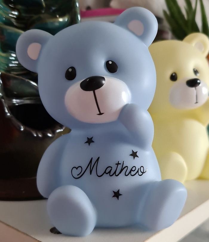 Veilleuse ourson bleu