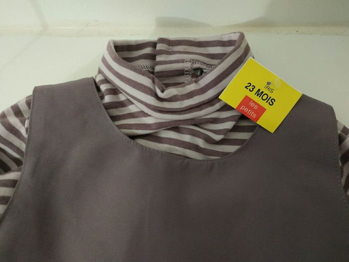 Robe chasuble et haut col roulé - photo numéro 4
