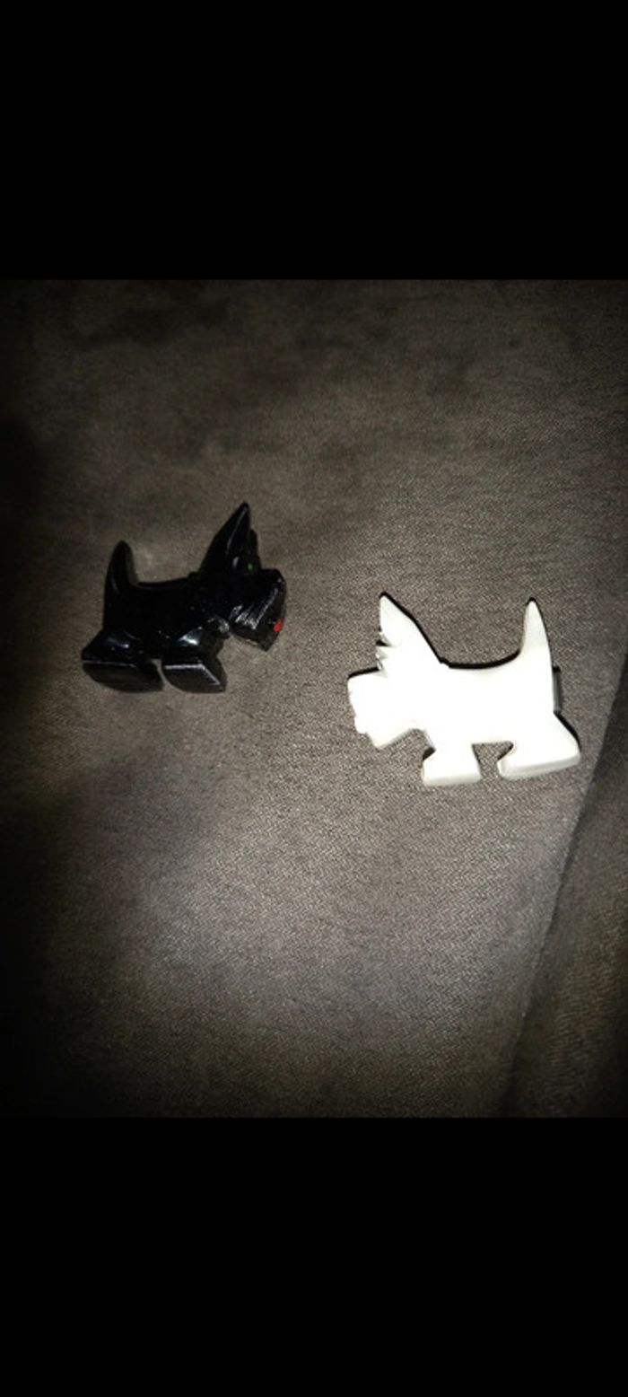 Scottish terrier black & withe aimant magnet - photo numéro 2