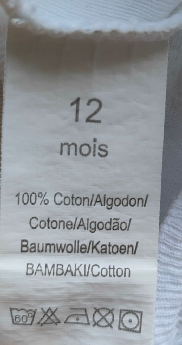 Lot de bodies MC mixte taille 12 mois - photo numéro 9