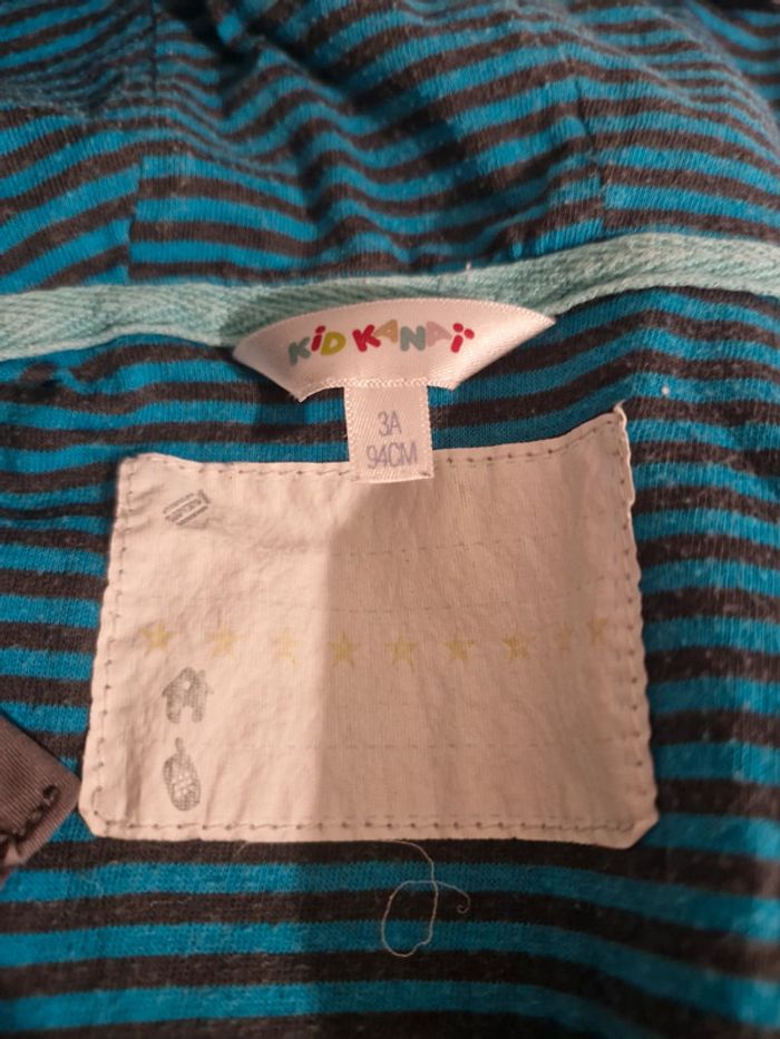 Manteau à capuche avec brandebourgs 3 ans 94 cm Kidkanaï - photo numéro 5