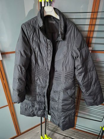 Manteau long noir femme