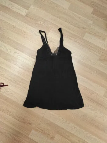 Chemise de nuit dentelle noir