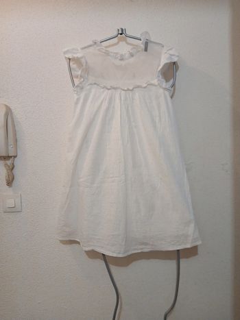 Robe blanche femme doublée " shein" taille s
