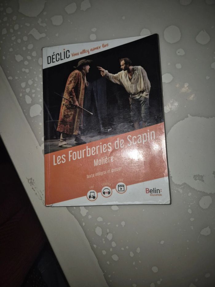 Livre les fourberie de scapin de moliere