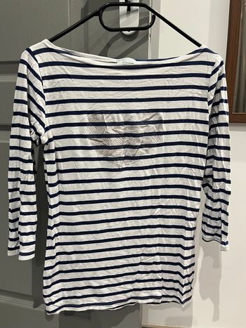 T shirt manches longues rayé