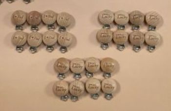 Clip bois attache tétine imprimé bois de hêtre