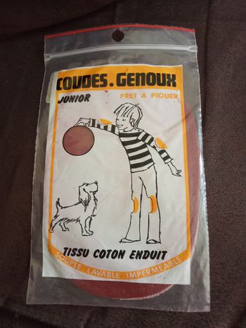 Coudes - Genoux (Junior) prêt à piquer en tissu coton enduit - Neuf