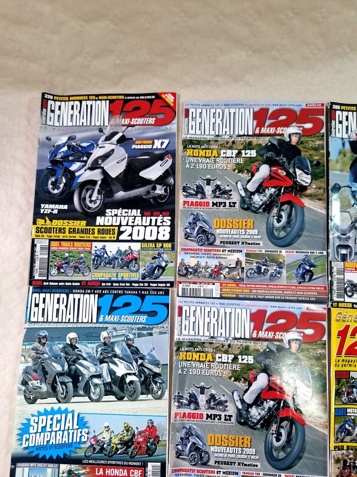 Lot de 11 revue / magazine , moto , Génération 125 , de 2004 a 2009 - photo numéro 2