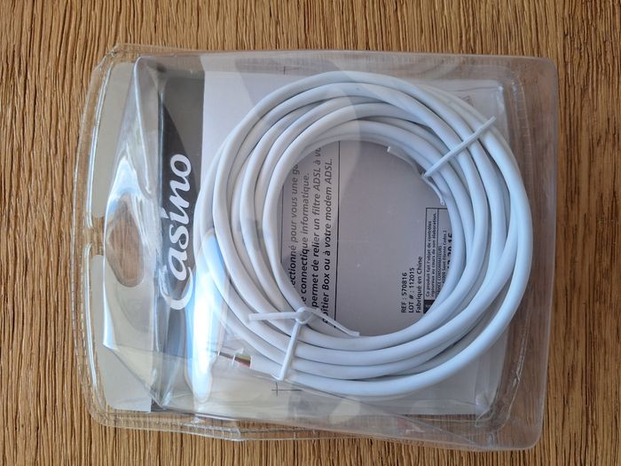 câble ADSL 5 mètres - neuf emballé - photo numéro 2