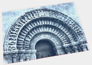 Carte postale ancienne   Aulnay-De-Saintonge (Charente-Maritime)  Eglise Romane XIè-XIIè siècle