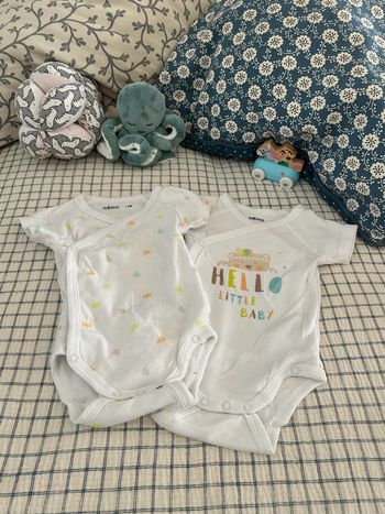 Lot de 2 bodies manches courtes