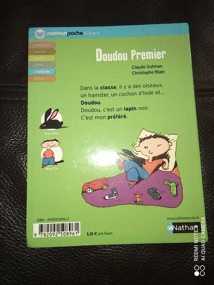 Livre roman enfant Doudou premier, Nathan poche - photo numéro 2