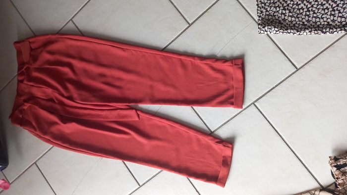 Pantalon corail chino lefties femme 36 tbe