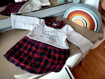 Robe grise et écossaise 6 mois IKKS