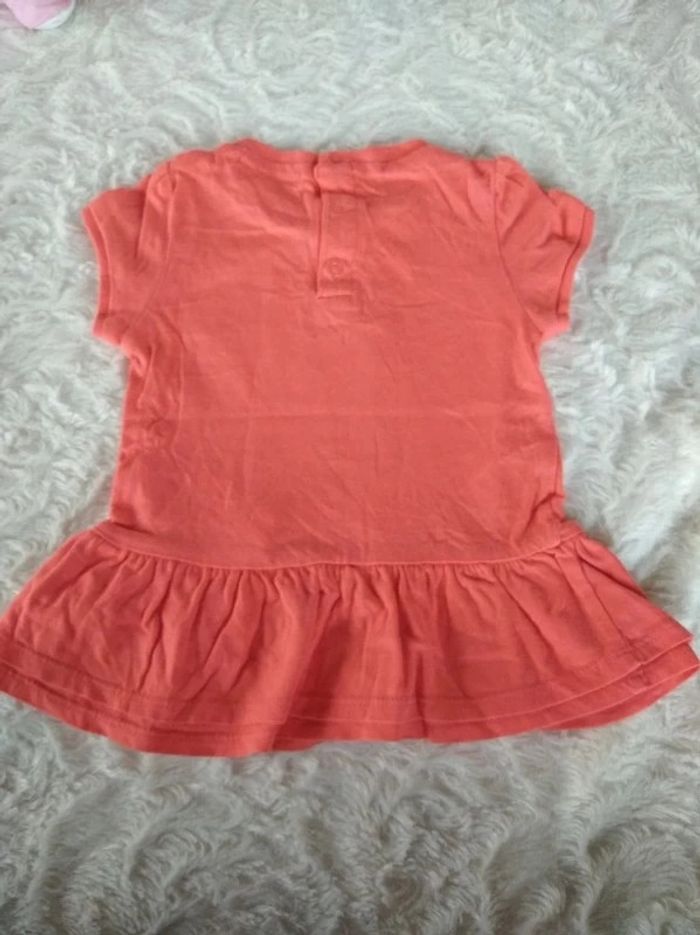 Tunique chemise manches courtes Robe courte Fille 6 mois 100% coton "where is the Baby star ?" - photo numéro 10