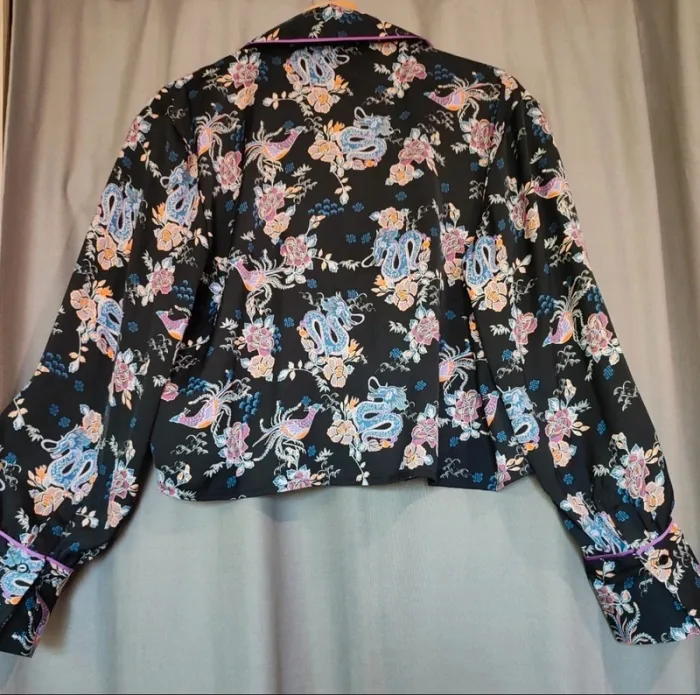 Blouse noir à motifs japonais 🌸 - photo numéro 6