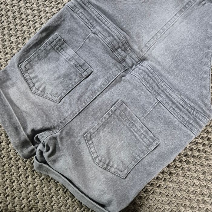 Salopette courte en jean gris mixte - 3 ans - photo numéro 8