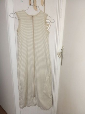 Turbulette gigoteuse garçon lupilu 110 cm de 18 à 48 mois, 4 ans, beige, blanc, rayures Tog 2