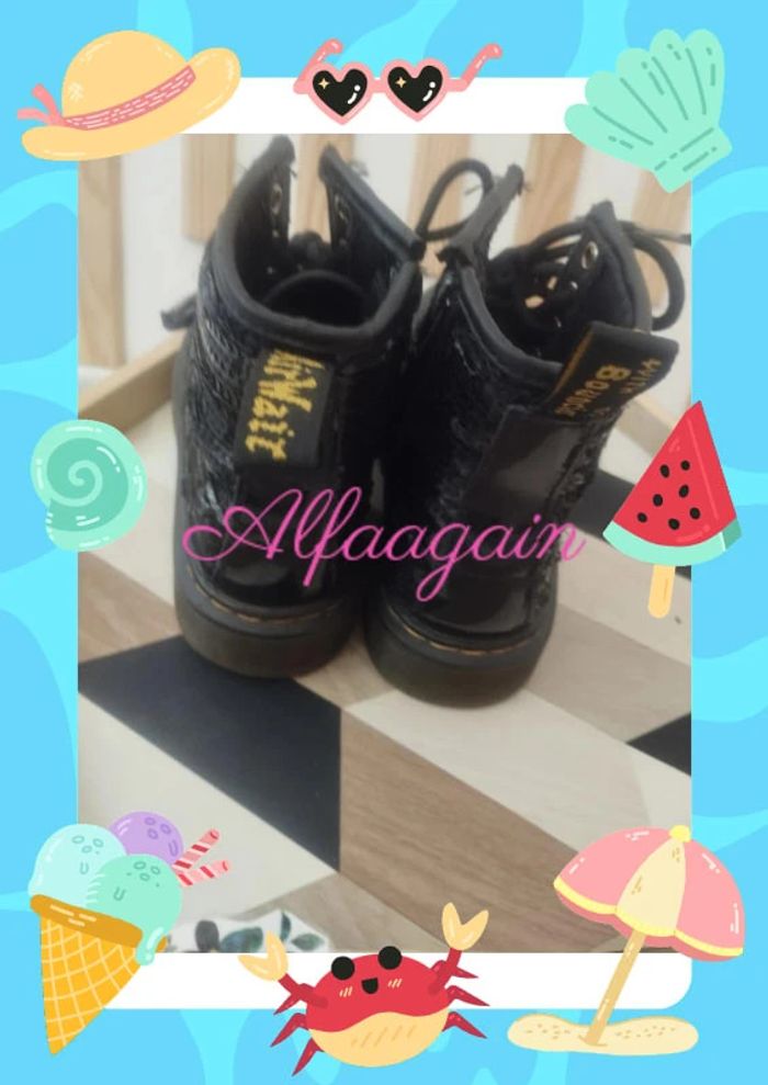 Bottines sequins 30 dr Martens noires - photo numéro 6